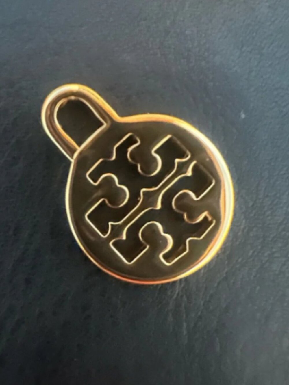Tory Burch Logo Gold Charm pendant
